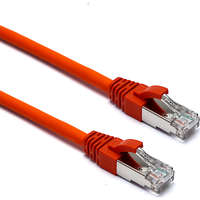 Excel CAT6A Patch Lead F/FTP Shielded LS0H Blade Booted 1MT - Orange