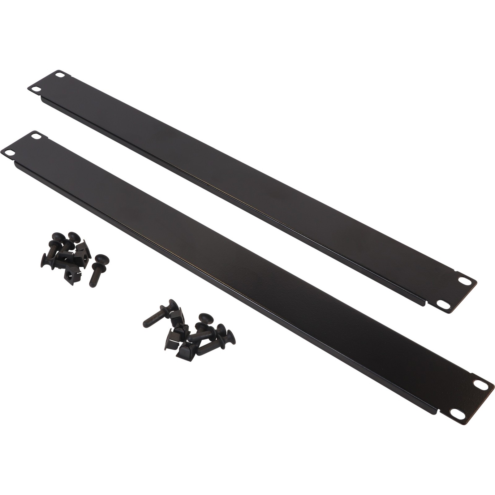 Excel 1U 19&quot; Horizontal Snap-in Blank Panel Black