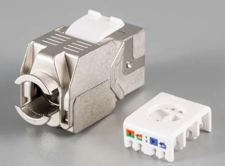 Linkbasic CAT6 Shielded Keystone Jack, 180 degree