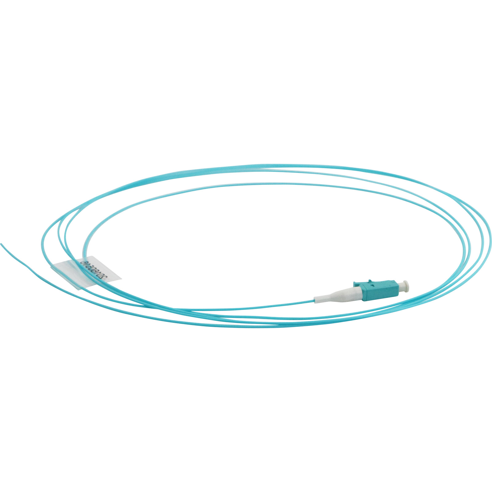 Excel Fibre Pigtail OM3 50/125 LC/UPC Aqua 12-pack - 1MT