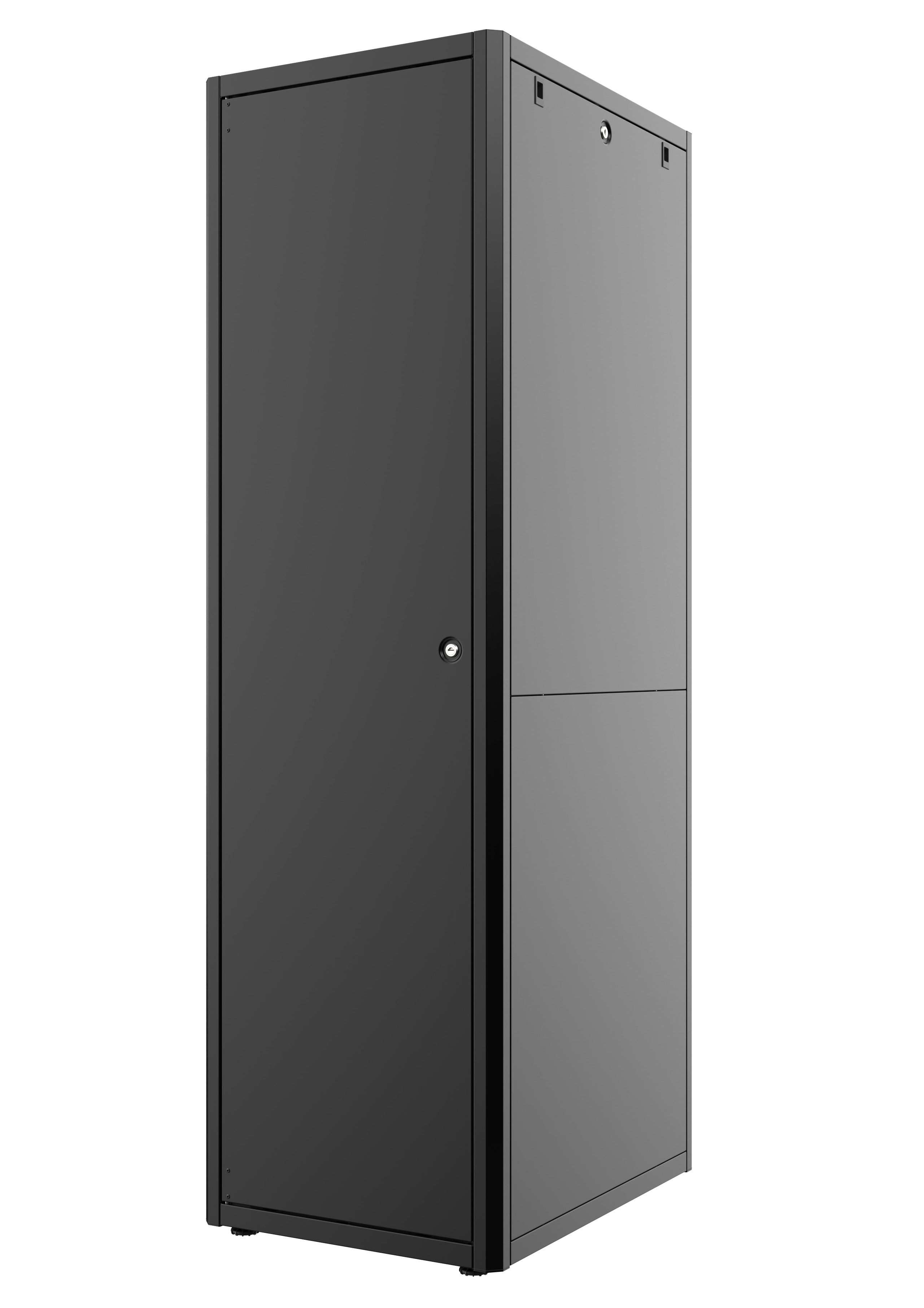 47U, Mirsan GTN Series Cabinet, Width 600mm, Depth 800mm, Ready Assembled, Black [Front Single &amp; Rear Double Open 63% Perforated Free Standing Cabinet]