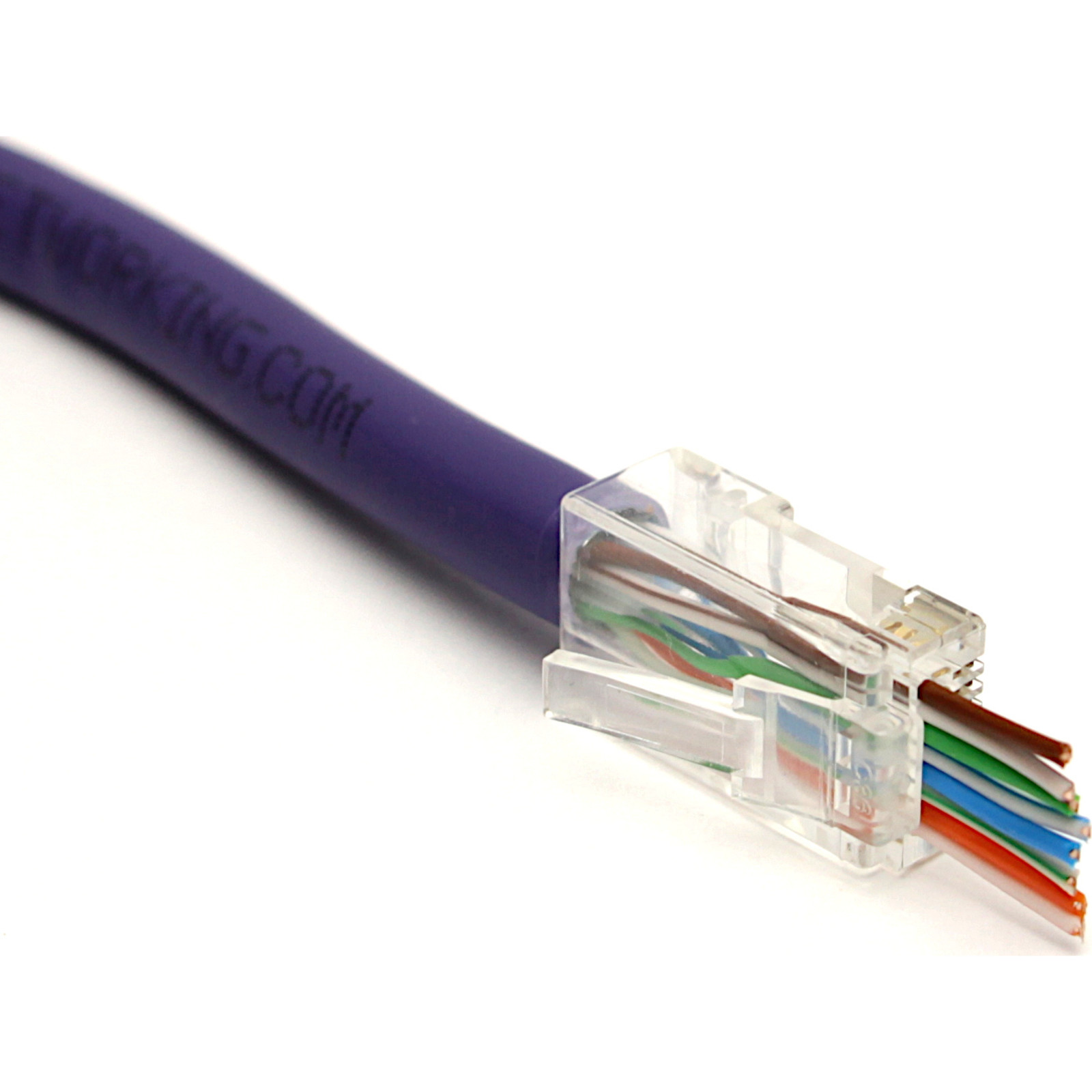 Excel Fast RJ45 Plug Suitable for U/UTP CAT5e and CAT6 (100-Pack)