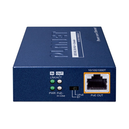 1-Port 802.3bt to 1-Port 802.3bt Gigabit PoE++ Extender