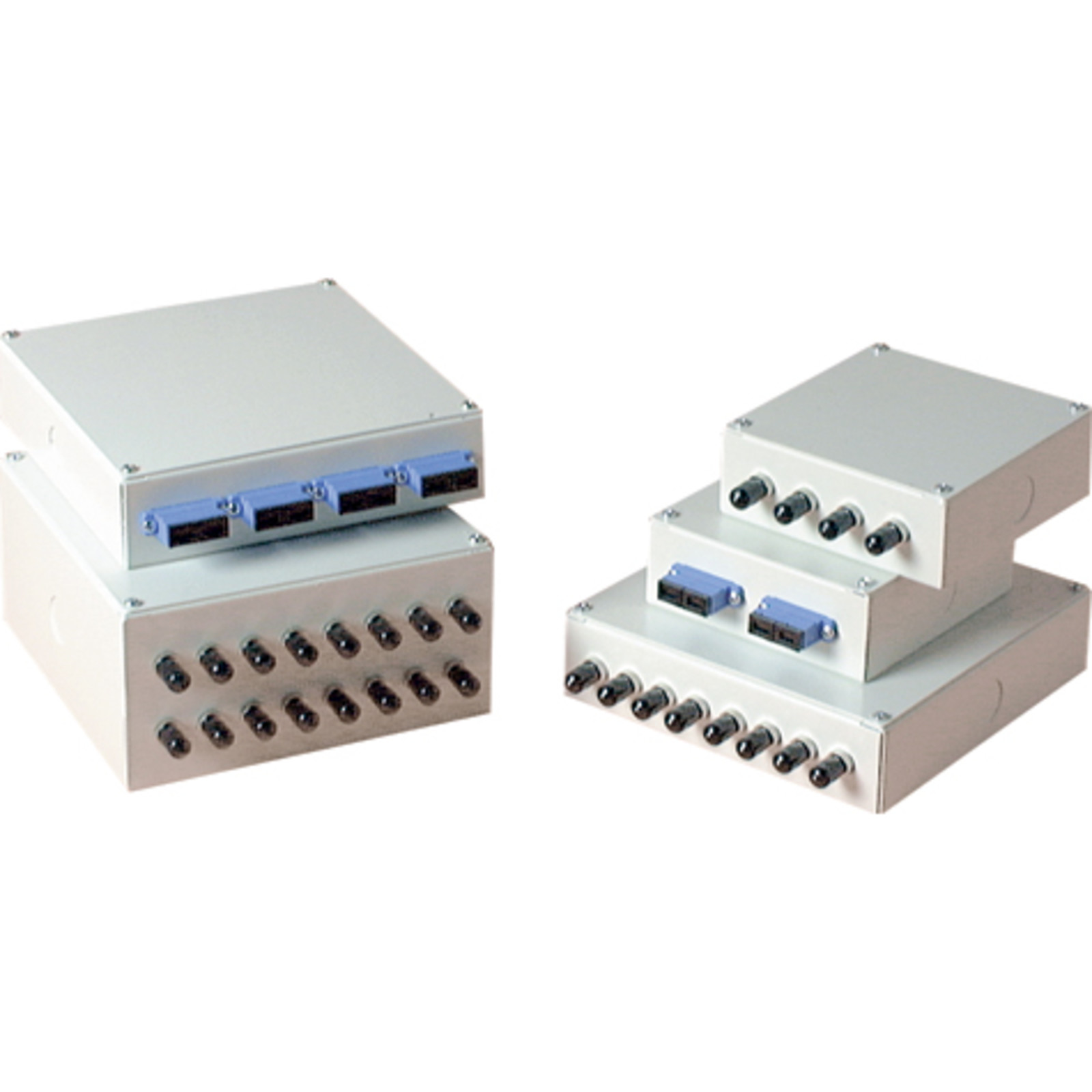Excel Enbeam LC Patch Box 6 Port Quad (24 Core) 160mm x 160mm x 80mm