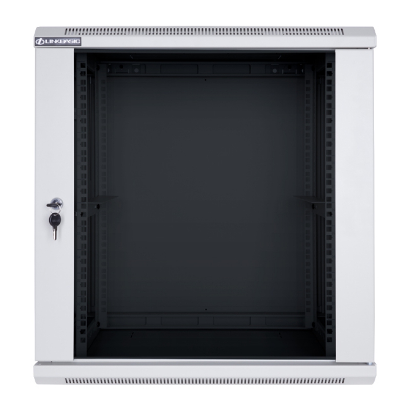Linkbasic 12U Wall Mount Cabinet, 600mm Width by 600mm Depth, Grey [Flat Packed]