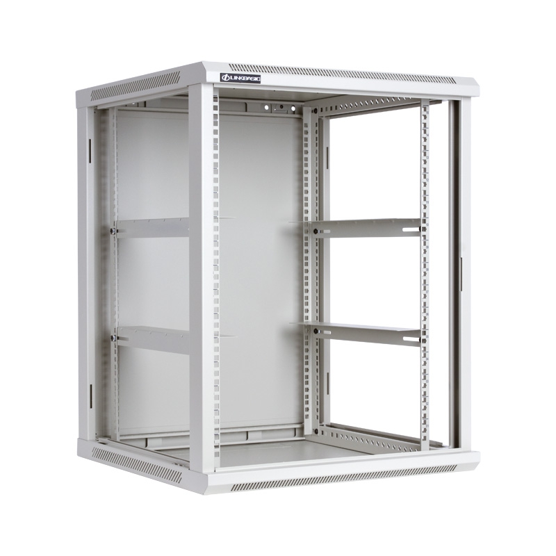 Linkbasic 22U Wall Mount Cabinet, 600mm Width by 600mm Depth, Grey [Flat Packed]