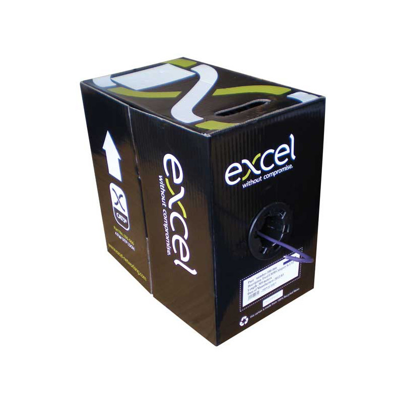 Excel CAT5E Cable F/UTP Dca LS0H 305m Reel - Violet