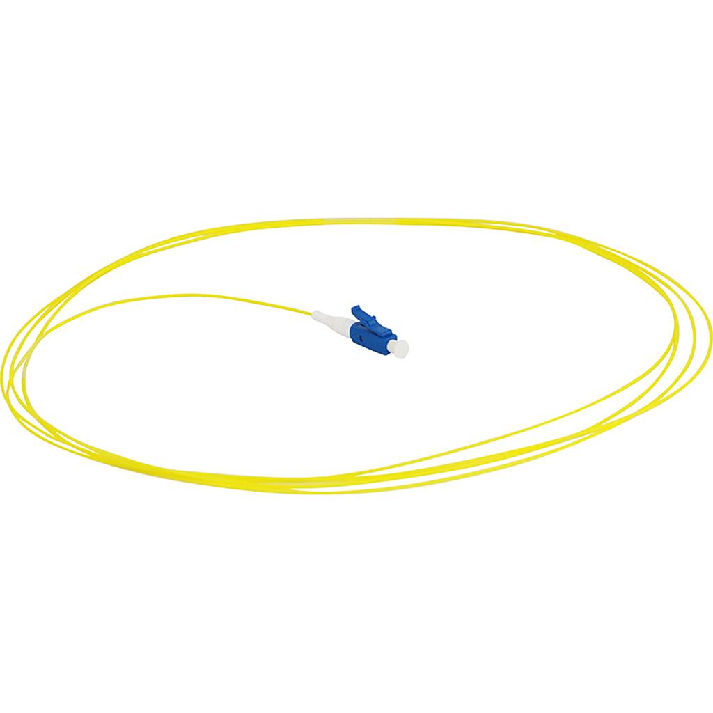 Excel Fibre Pigtail OS2 9/125 LC/UPC Yellow 12-pack - 1MT