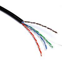 Excel Solid CAT5E Cable U/UTP PE External Grade Fca 305m Box Black