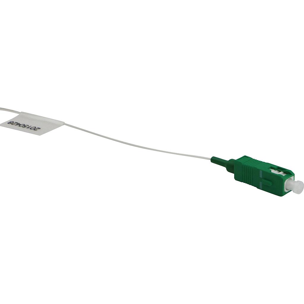 Excel Fibre Pigtail OS2 9/125 SC/APC Yellow 12-pack - 1MT