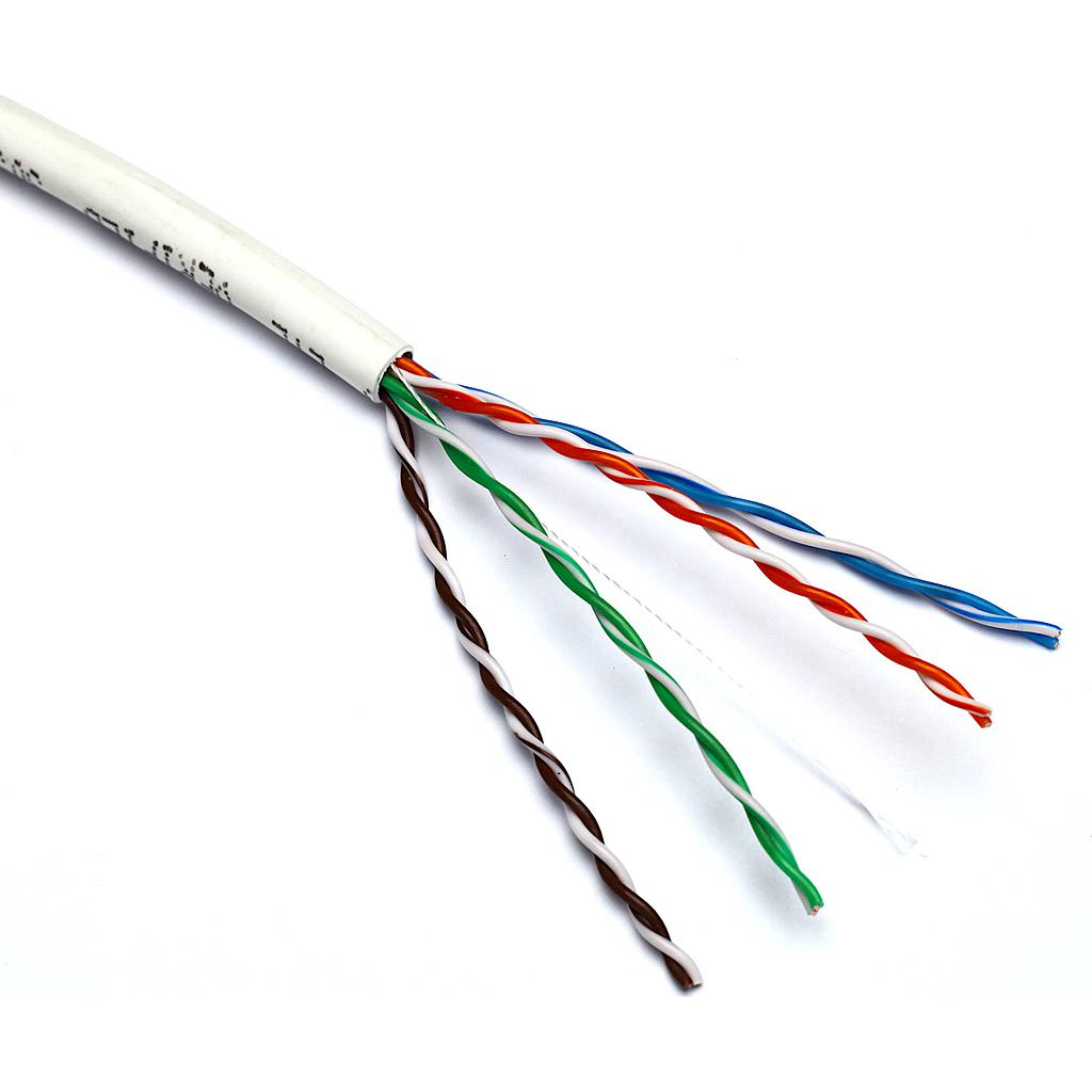 Excel Solid CAT5E Cable U/UTP LSOH Euroclass Dca 305m Box White