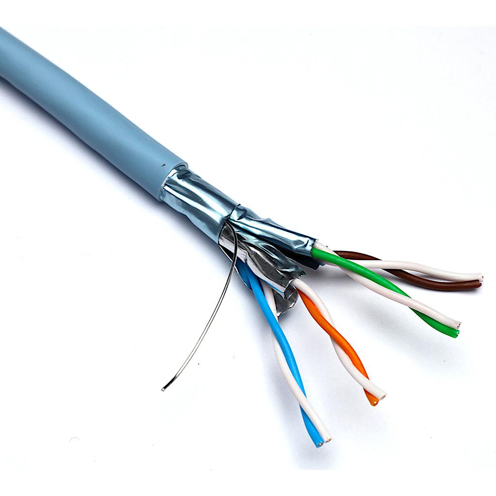 Excel CAT6A F/FTP, Foiled Cable LSZH, Ice Blue, 500Mtr Reel