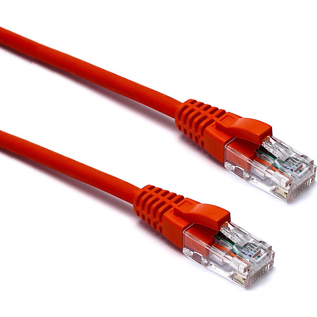 Excel CAT6 Patch Lead U/UTP Unshielded LSOH Blade Booted 0.5MT Orange