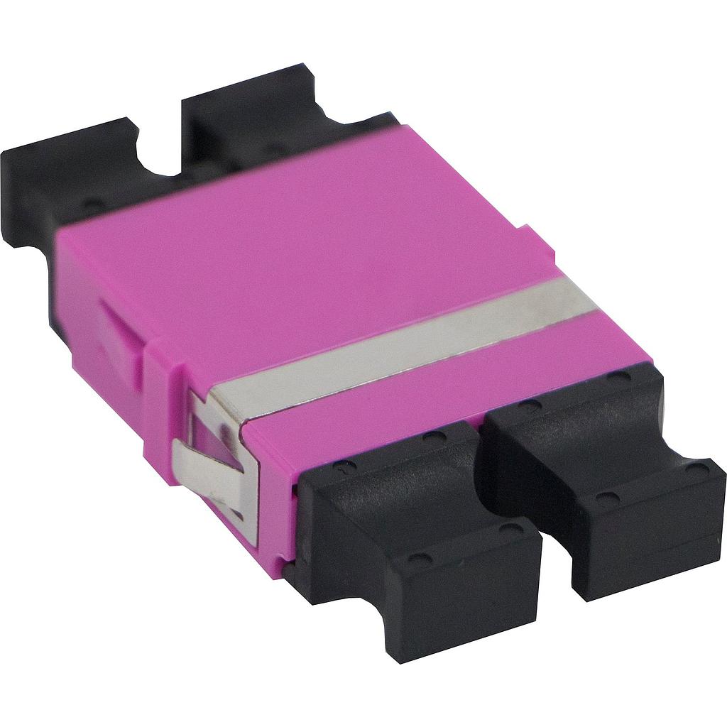 Excel Enbeam LC Quad Flangeless Multimode Adaptor Violet