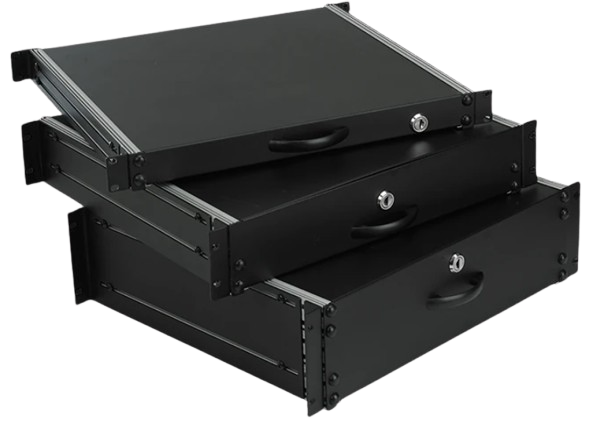Mirsan 3U 19&quot; keyboard and general use, lockable drawer module Dimensions 482mm x 400mm x 135mm