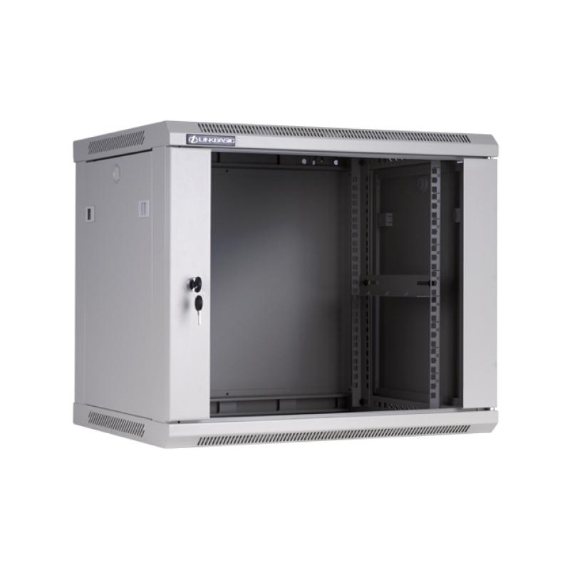 Linkbasic 9U Wall Mount Cabinet, 600mm Width by 450mm Depth, Grey [Flat Packed]