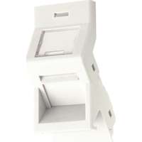 Excel Angled Shutter Module (For Keystone Jacks) 50x25mm White