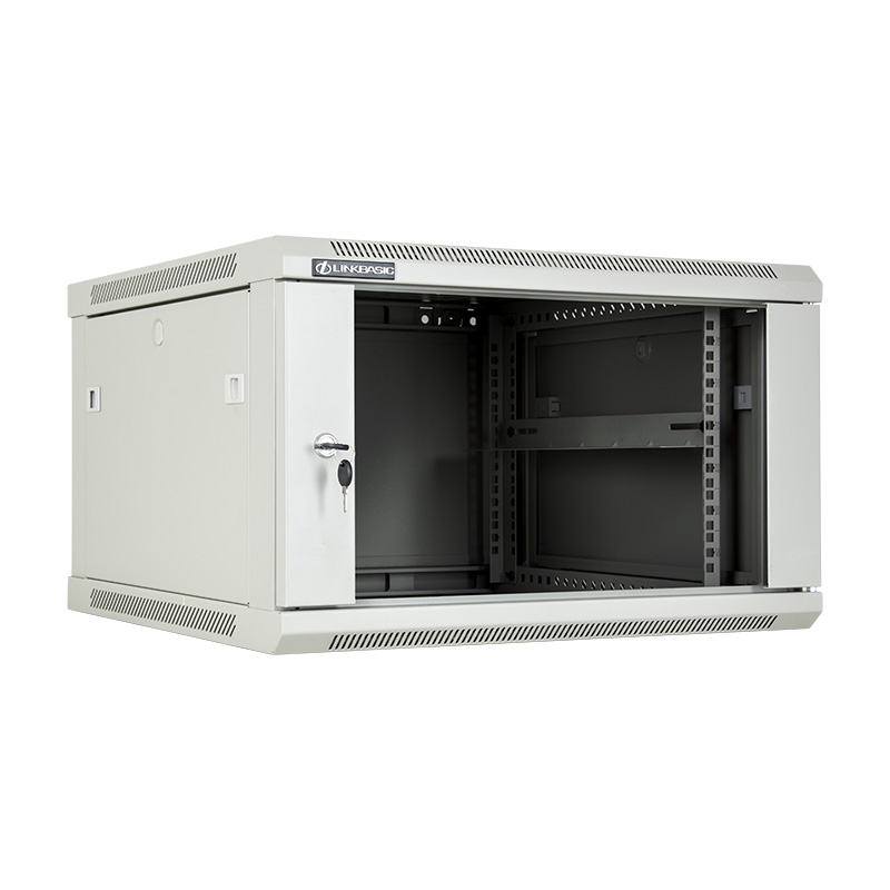 Linkbasic 6U Wall Mount Cabinet, 600mm Width by 600mm Depth, Grey [Flat Packed]