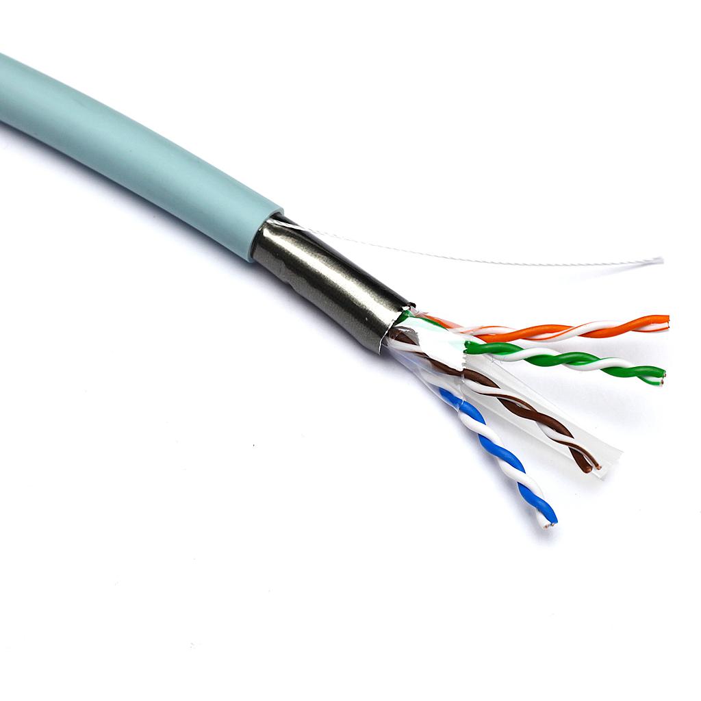 Excel CAT6A U/UTP, Cable LSZH, Ice Blue, 500Mtr Reel
