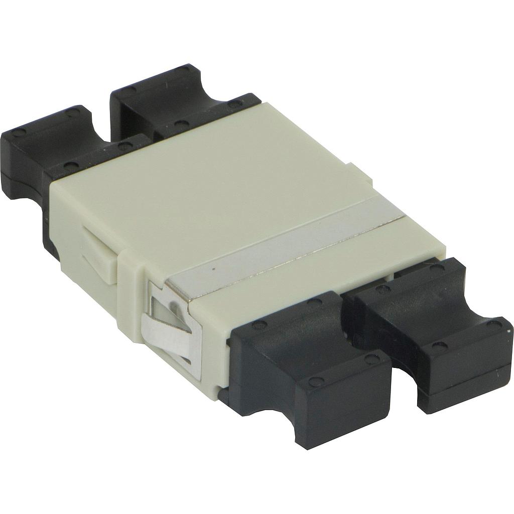 Excel LC Quad Flangeless Adaptor Multimode (Beige)
