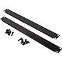 Excel 1U 19" Horizontal Snap-in Blank Panel Black