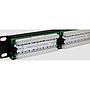 Excel CAT5E 24 Port Unscreened Patch Panel 1U LSA Punch Down Black