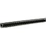 Excel Cat5e 24 Port Unscreened Through Coupler Patch Panel 1U Black