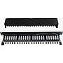 Excel Cat6A 24 Port Screened Patch Panel 1U LSA Punch Down Black