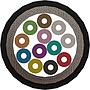 Excel Enbeam OM3 Multimode Fibre Optic Cable Loose Tube 8 Core 50/125 Dca Black
