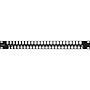 Excel Unloaded 48 Unscreened Port Keystone Patch Panel Frame 1U Black