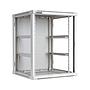 Linkbasic 15U Wall Mount Cabinet, 600mm Width by 600mm Depth, Grey [Flat Packed]