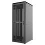 42U, Mirsan GTV Series Cabinet, Width 800mm, Depth 1000mm, Ready Assembled, Black [Front Single & Rear Double Open 63% Perforated Free Standing Cabinet]