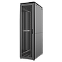 42U, Mirsan GTV Series Cabinet, Width 600mm, Depth 1000mm, Ready Assembled, Black [Front Single & Rear Double Open 63% Perforated Free Standing Cabinet]
