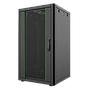 18U, Mirsan GTN Series Cabinet, Width 600mm, Depth 600mm, Ready Assembled, Black