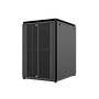 22U W=800mm D=1000mm Free Standing Versatile Cabinet BLACK [FRONT SINGLE REAR DOUBLE OPEN DOOR 63% PERFORATED]