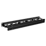 Mirsan 19'' 1U Cable Organizer with Cover RAL 9005 Black