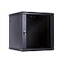 Linkbasic 12U Wall Mount Cabinet, 600mm Width by 600mm Depth, Black [Flat Packed]