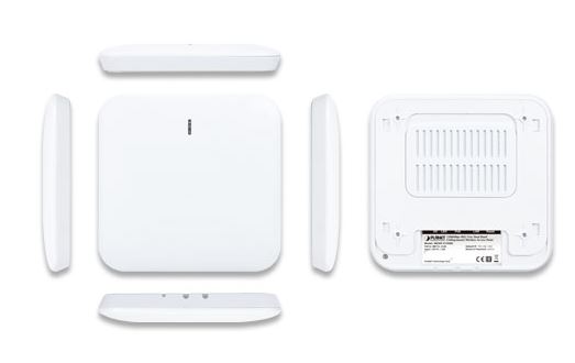 1200Mbps 802.11ac Dual Band Ceiling-mount Wireless Access Point,  802.3at PoE PD, 2 10/100/1000T LAN, 802.1Q VLAN, supports Smart AP controller)