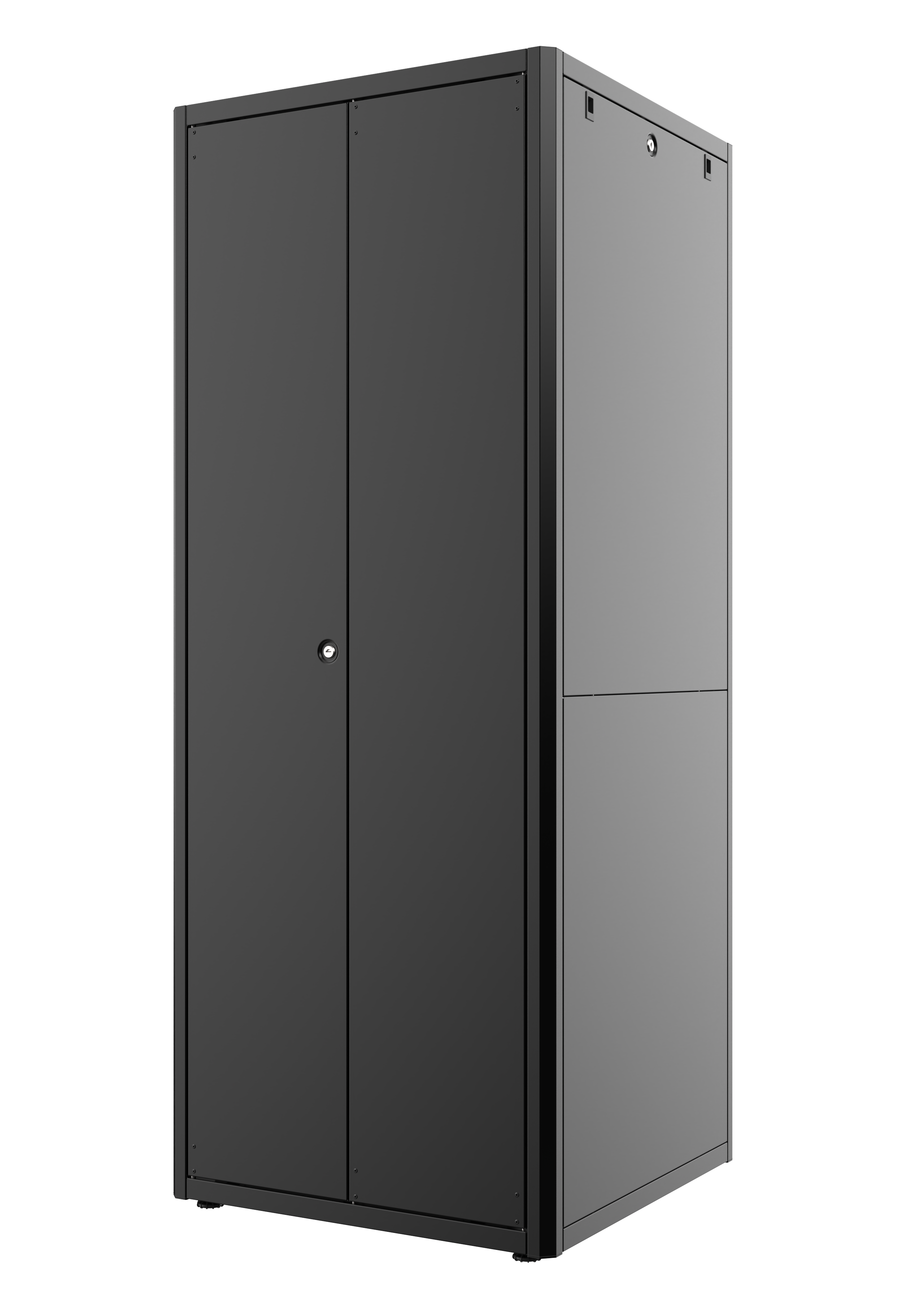 42U, Mirsan GTN Series Cabinet, Width 800mm, Depth 800mm, Ready Assembled, Black