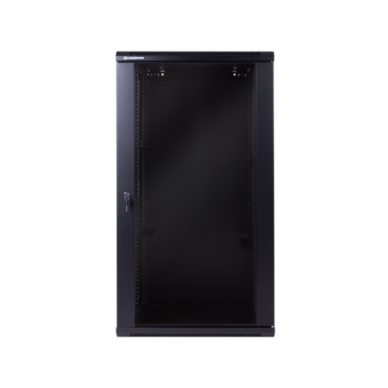 Linkbasic 22U Wall Mount Cabinet, 600mm Width by 600mm Depth, Black [Flat Packed]