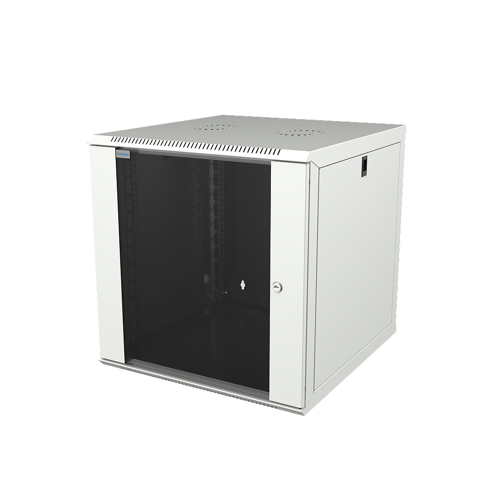 Mirsan 12U COM-BOX WTC Series Wall Mount Cabinet, 600mm Width by 600mm Depth, White [Flat Packed]