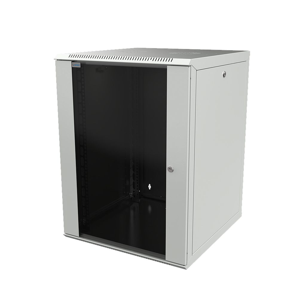 Mirsan 18U COM-BOX WTC Series Wall Mount Cabinet, 600mm Width by 600mm Depth, White [Flat Packed]