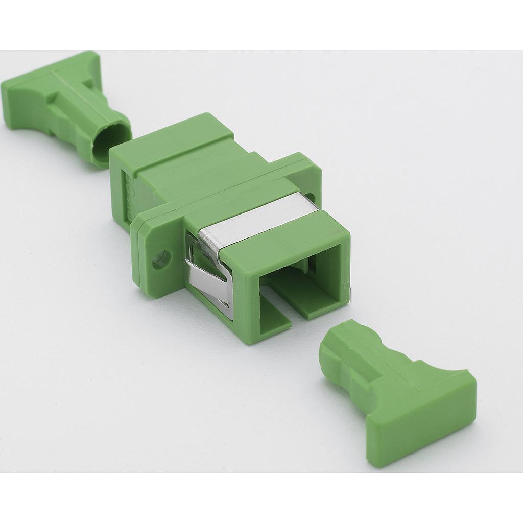 Excel Enbeam SC/APC Simplex Singlemode Adaptor - Green