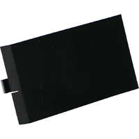 Excel Black Full Width (25mm) Blank Plate, Black