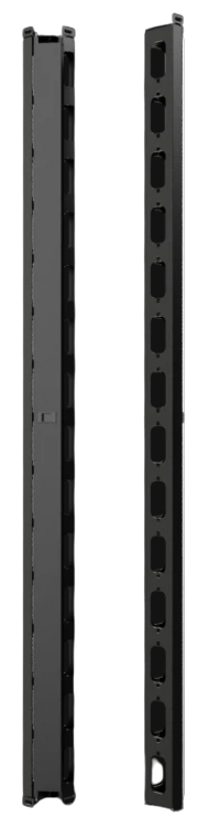 36U Vertical Cable Management, 1Set = 2 Pcs. (Left/Right) Black