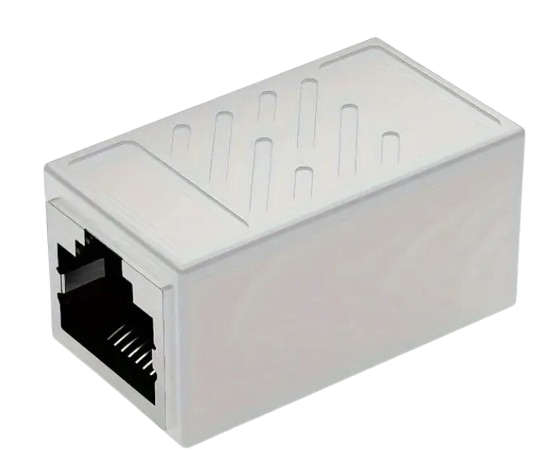 CAT6 FTP Inline Coupler thernet Cable Extender, RJ45 CAT5E, CAT6, FTP Coupler, Extender Connector - Ethernet Coupler Female to Female [White]