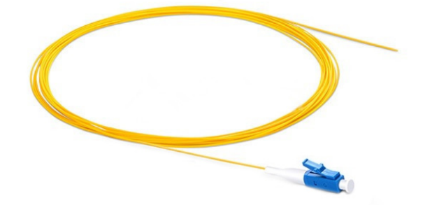 Briticom Fibre Optic Pigtail LC/UPC OS2 Yellow 1m  (0.9mm,LSZH)