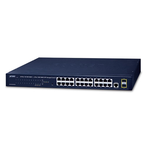 24-Port Layer 2 Managed Gigabit Ethernet Switch W/2 SFP Interfaces
