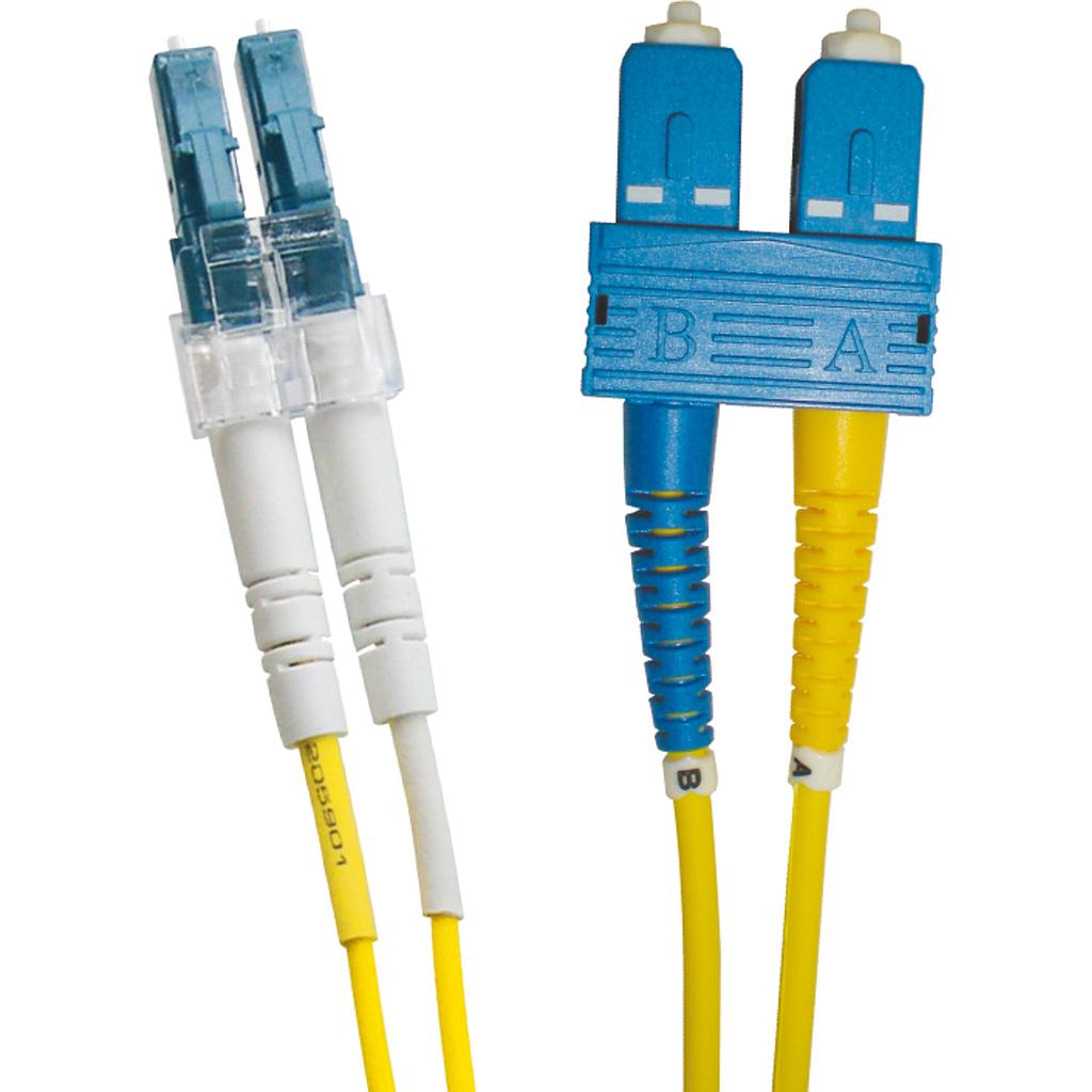 Excel OS2 2M LC-SC Duplex Patch Leads 9/125 Yellow