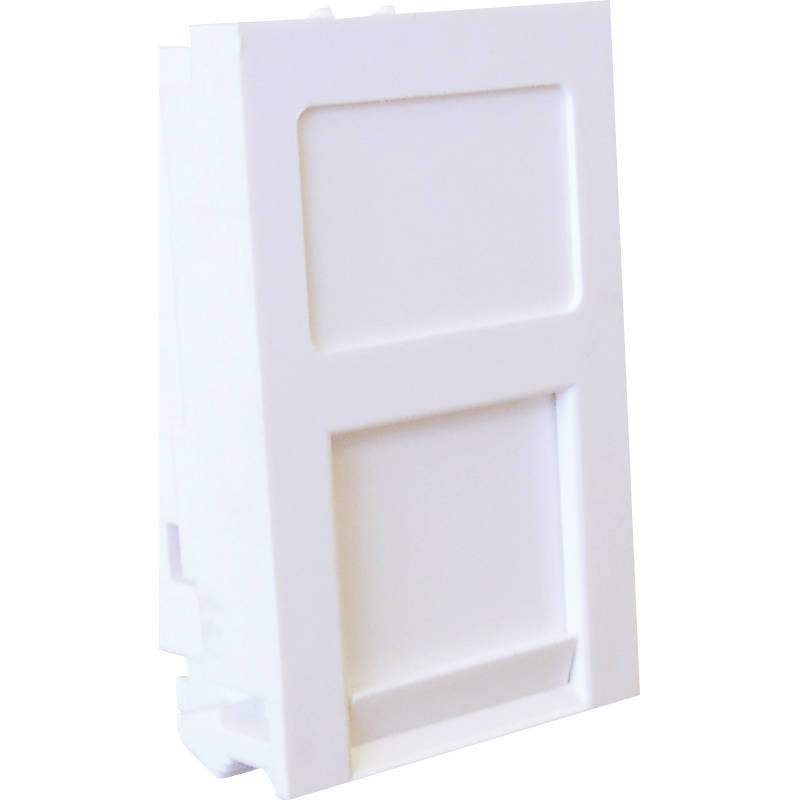 Excel 6C Flat Shutter For Keystone Jack - White